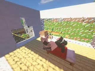 Gothic Mega Tits Minecraft Orgy on Bed