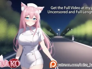 [ASMR Nurse Catgirl Cosplayer] Vibrator Teasing on Tight Pussy!!!