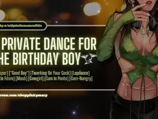 ASMR Stripper's Lapdance for Birthday Boy - Cum-hungry