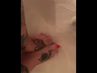 Tattooed Kitty Foot Fetish