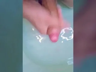 Bathroom Dick Masturbation