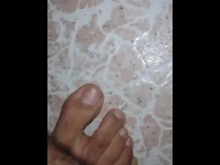 Hairy Leg Cumshot Explosion