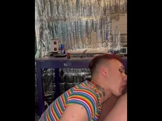 Twink Sucks & Fucks Daddy's Tight Ass
