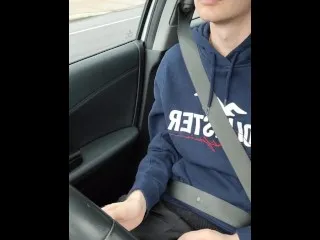 Twink Horny Car Dick Play