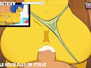 Marge Simpson's Tight Anal Creampie - Hardcore Bending