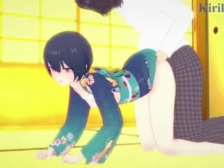 Intense Sex with Rinze Morino in Traditional Room - The Idolmaster Shiny Colors Anime Hentai