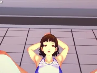 Makoto's Intense Footjob Training - Sexy Persona 5 Hentai POV