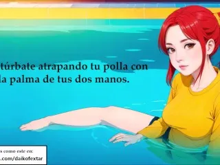 Spicy Pool JOI Hentai (Spanish Audio)