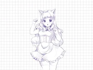 Ink Neko Maid Hardcore