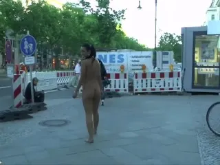 Nicole Public Nude Street Chaos