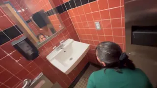 HAILEY ROSE Public Bathroom Hardcore - Real Amateur Video