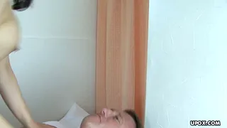 Asian Brunette Takes Rough Anal Fucking