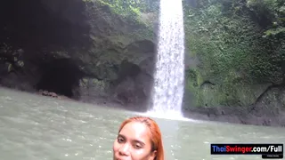 Thai GF's Bubble Butt Action at Home After Waterfall