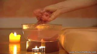 Incredible Brunette MILF's Intense Hand Job Massage
