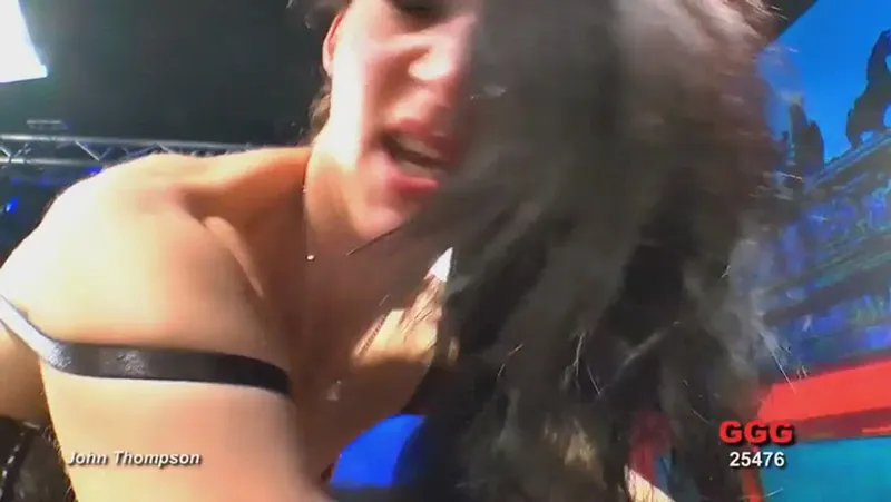 German Brunette in Rough Gangbang