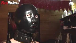 Dominatrix Blonde Analyzes Submissive's Butthole