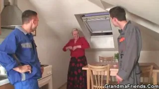 Granny's Dual Handyman Pleasure Spree