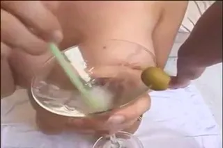 Daphne Rosen's Big Tits, Martini Glass Cum Splash