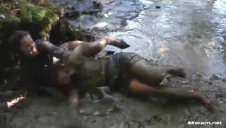 Mud Catfight: Two Hot Babes Fight Dirty (Names)