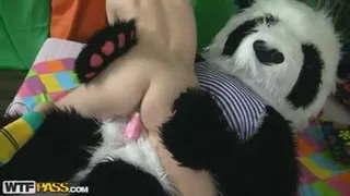 Teen Slut Arouses Pandas Lust