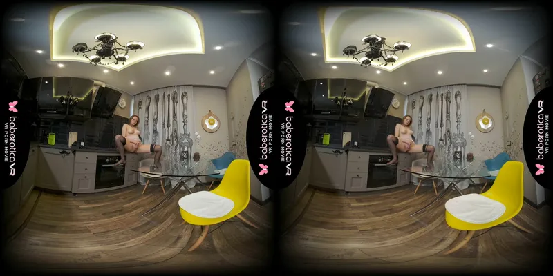 Candy Red's VR Kitchen Masturbation