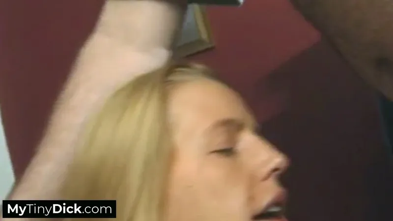 Blonde Slut Sucks Small Cock Intensely