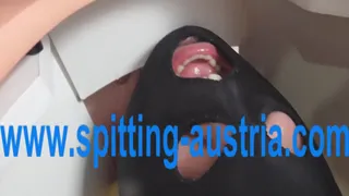 Slave Spits in Toilet