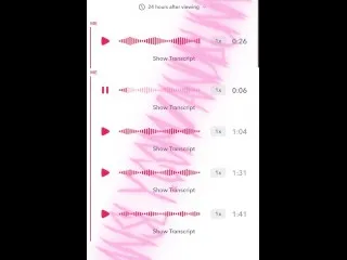 VTuber's Snapchat: Self Fucking Audio Clips