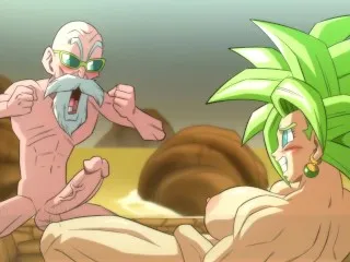 Roshi's Uncensored 3D Orgy in Animated Dragonball Hentai