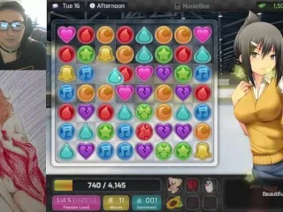 Gamer Girl Plays HuniePop + Vibrator Gameplay