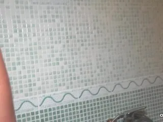 Hot Wife's Strange Shower