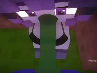 Zombie Fucks Girl in Minecraft - Tree Sex Scene