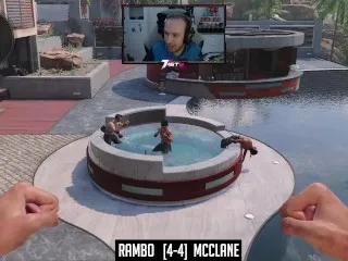 Rambo, John McClane - Intense Hot Tub Brawl