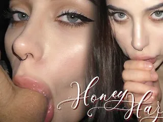 Honey Haze: Movie Night Blowjob with Perfect Roommate