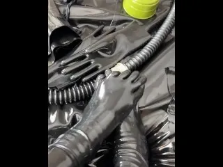 Horny Gas Mask Play - XXX Action