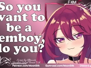 Femboy Mistress x Neko ASMR Roleplay F4M - Hot Dressed Up Roles