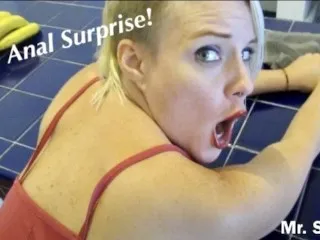 Surprise Anal Pounding in Kitchen: Unprepared Orgasmic Bliss