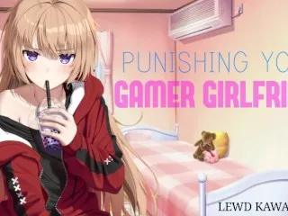 Gamer GF Spanked & Angry ASMR Sounds (Porn)