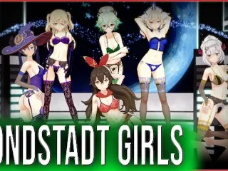 Mondstadt Girls: Amber, Mona, Noelle, Sucrose, Fischl, Barbara - Hardcore Hentai Anime