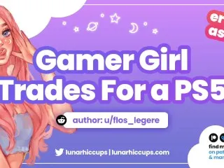 ASMR E-Girl Swaps Sex for PS5 - Explicit Audio RP